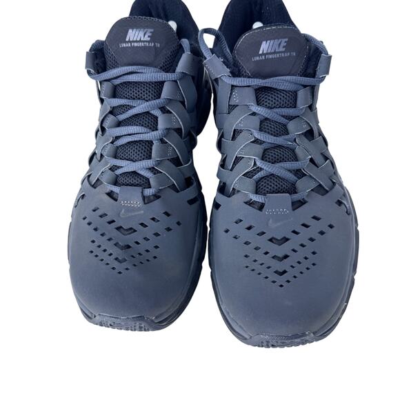 Nike Lunar Fingertrap TR Running Shoes Men's 11.5 Black Elastic Laces 898066-010 - Picture 5 of 11